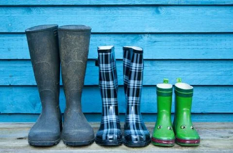 Rubber boots Foto stock