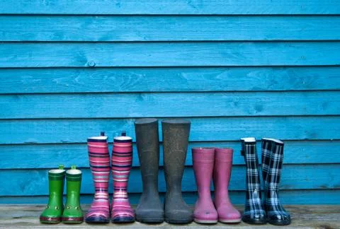 Rubber boots Stock Photos