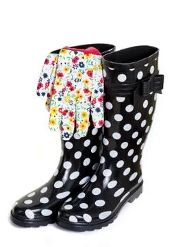 Rubber boots Stock Photos