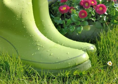 Rubber boots Foto stock