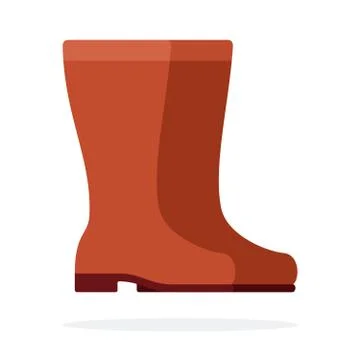Rubber boots vector flat isolated Stock Illustration