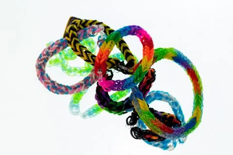 Rubber bracelets Stock Photos