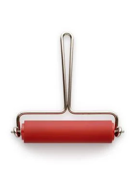 Rubber brayer roller Stock Photos