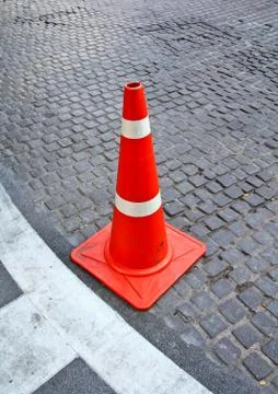 Rubber cone. Stock Photos