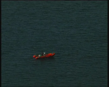 Rubber dinghy Stock Footage 141377