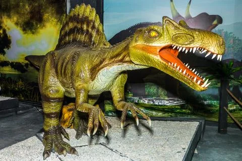 Rubber dinosaur Stock Photos
