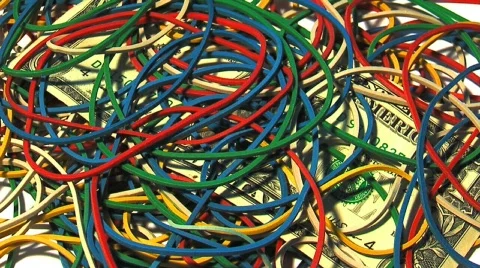 Rubber Dollar Stock Footage 753040