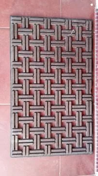 A rubber doormat Stock-Fotos