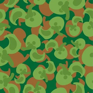 Rubber duck army pattern seamless. hunting Wood Toy Cartoon bird  background. Stock Illustration