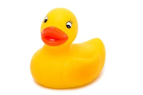 Rubber duck clipping path Stock Photos