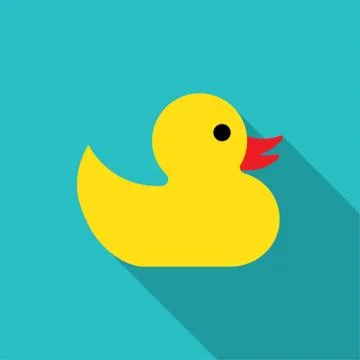 Rubber duck icon Illustrazione stock