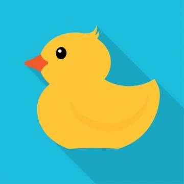 Rubber duck icon Stock Illustration