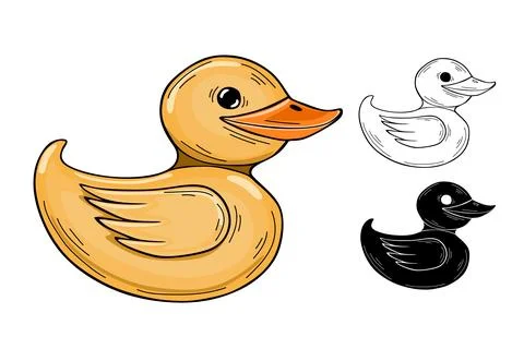 Rubber duck Stock Illustration