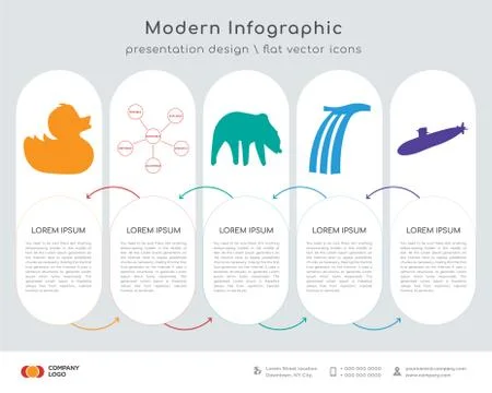 Rubber duck infographics design Stockillustratie