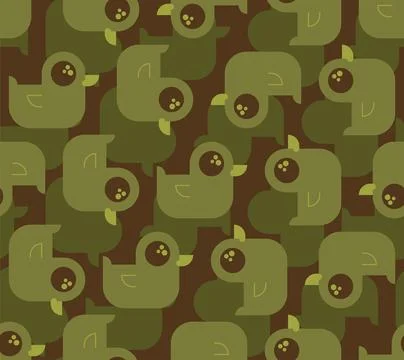 Rubber duck Military Pattern seamless. Kids rubber toy Soldierly and protec.. Stock Illustration