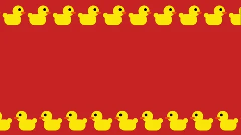 Rubber Duck Pattern Stock Footage 335626637