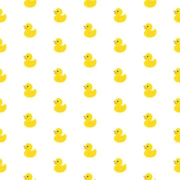 Rubber duck pattern Stock Illustration