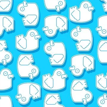 Rubber duck pattern seamless. Baby fabric background Stock Illustration