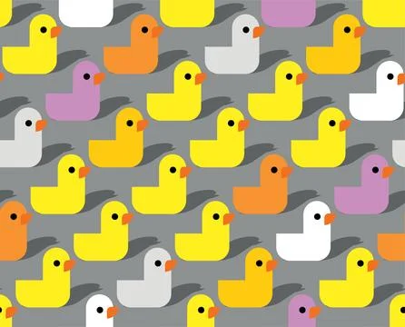 Rubber duck pattern seamless. toy Baby fabric texture. ornament for fabric Stock Illustration