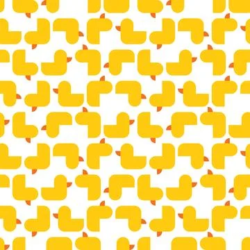 Rubber duck pattern seamless. toy Baby fabric texture. ornament for fabric Stock Illustration