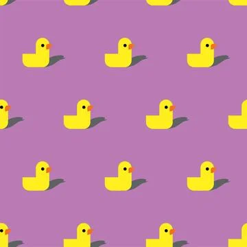 Rubber duck pattern seamless. toy Baby fabric texture. ornament for fabric Stock Illustration
