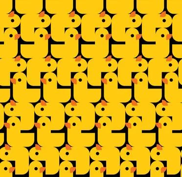 Rubber duck pattern seamless. toy Baby fabric texture. ornament for fabric Stock Illustration