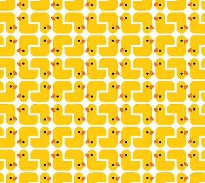 Rubber duck pattern seamless. toy Baby fabric texture. ornament for fabric Stock Illustration