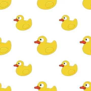 Rubber duck seamless Stock Illustration