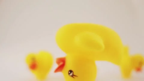 Rubber duck slow motion Stock Footage 155991387