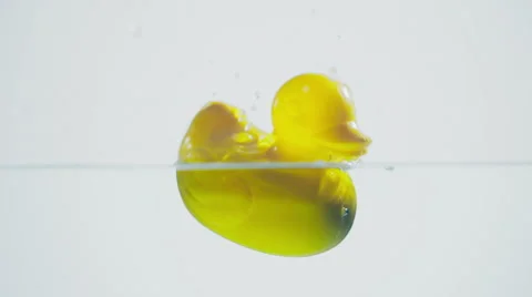 Rubber Duck Splashing into Water Stock Footage 51455158