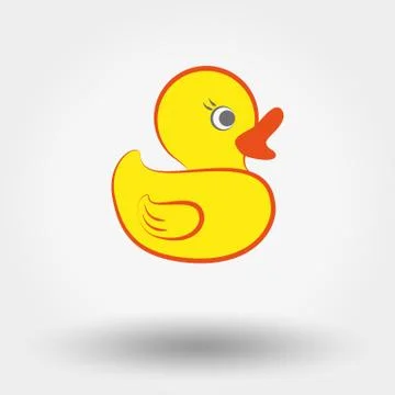 Rubber duck toy Stock Illustration