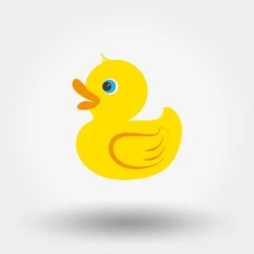 Rubber duck toy Stock Illustration