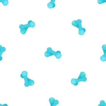 Rubber dumbell pattern seamless vector Stock Illustration