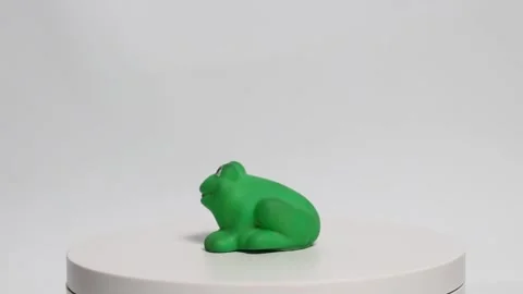 Rubber Frog toy Stock Footage 222435029
