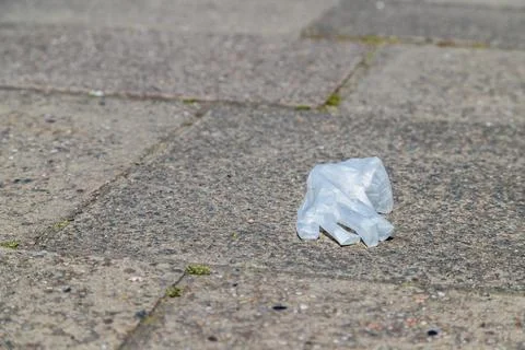 Rubber glove on the path Stock Photos