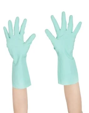 Rubber gloves Foto stock