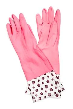 Rubber gloves Stock Photos