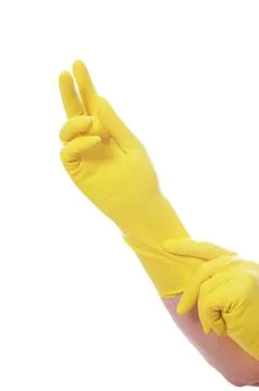Rubber Gloves Foto stock