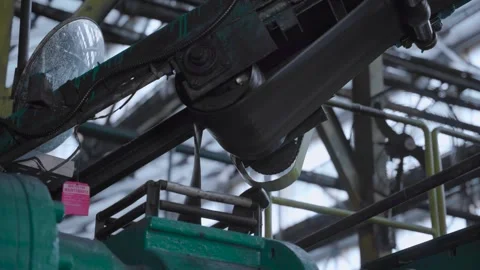 Rubber Grinding Machine in the factory Stock Footage 248524388