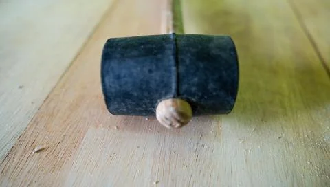 Rubber hammer for services that require more care Foto stock