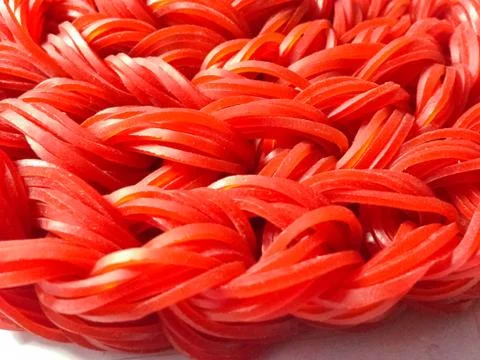 Rubber knitting. Stock Photos