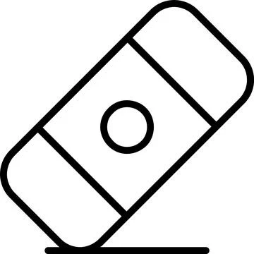Rubber Line Icon Design Stock Illustration