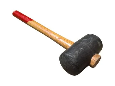 Rubber Mallet Head Isolated Stock Photos