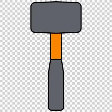 Rubber mallet Stock-Illustration