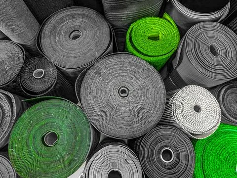 Rubber Matt role abstract pattern Stock Photos