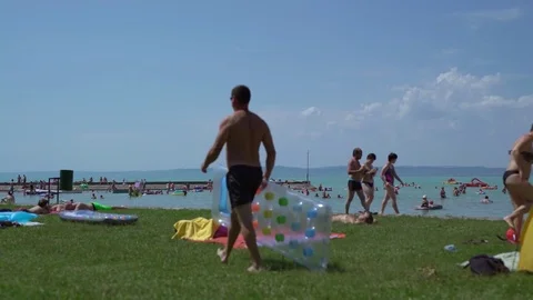 Rubber mattres guy Stock Footage 78161764