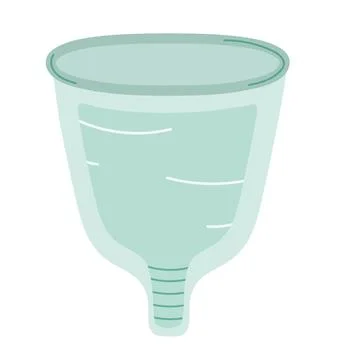 Rubber menstrual cup Stock Illustration