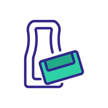 Rubber netting icon vector outline illustration Illustrazione stock