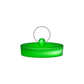 Rubber plug in green design Stock Illustration