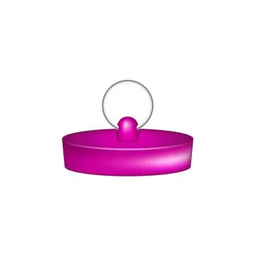 Rubber plug in purple design Stock Illustration